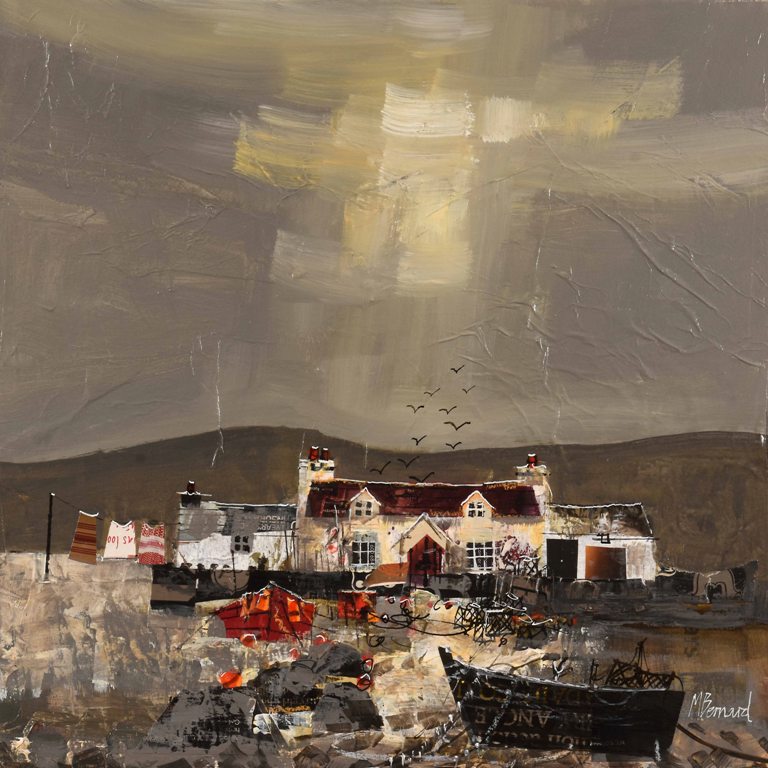'Fishermans Cottage - Skye' by artist Mike Bernard
